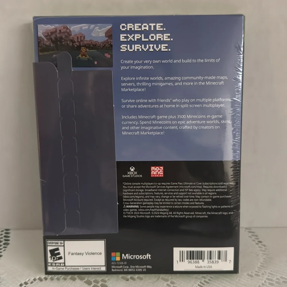 Xbox Series X|S One Minecraft Digital Game Code +3500 Minecoins In-Game Currency